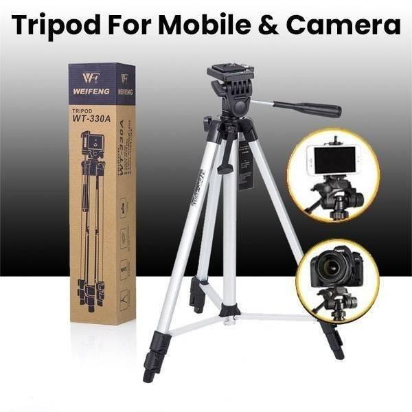 Tripod 330A Professional Camera Tripod With Mobile Holder